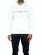 Tommy Hilfiger Herren Sweatshirt mit Kapuze und Taschen Weiß MW0MW11599-YAP