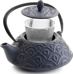 Ibili Malasia Teapot Set Cast iron with Filter Μπλε 800ml 1pc