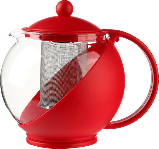 Marva Τσαγιέρα με Φίλτρο Γυάλινη 1250ml