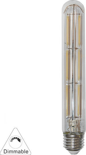Adeleq LED-Lampe 6W 225mm für Fassung E27 und Form T30 Warmes Weiß 700lm Dimmbar