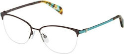 Tous Metal Eyeglass Frame Black VTO350 08QL