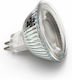 Adeleq LED Lampen für Fassung GU5.3 und Form MR16 Warmes Weiß 460lm 1Stück