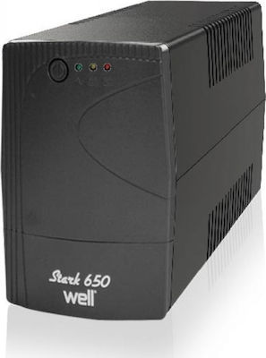 Well Stark 650 UPS Off-Line 650VA 360W cu 2 Schuko Prize