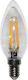Adeleq LED крушка 4W 98mm за фасунга E14 и форма C35 Неутрално бяло 480лм