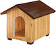 Ferplast Domus Dog House Wooden Outdoor Brown 73x85x67.5cm