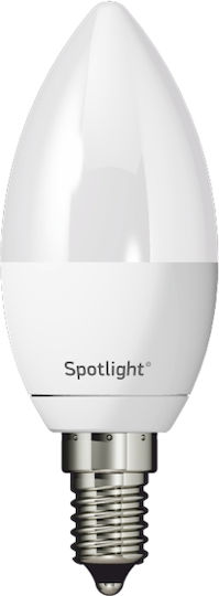Spot Light Λάμπα LED 7W για Ντουί E14 και Σχήμα C35 Φυσικό Λευκό 550lm