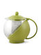 Luigi Ferrero FR-8125JS Τσαγιέρα με Φίλτρο Γυάλινη Πράσινη 1250ml