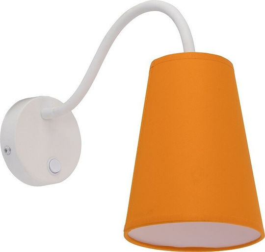 TK Lighting Wire Colour Leuchte Wand mit Fassung E27 Orange