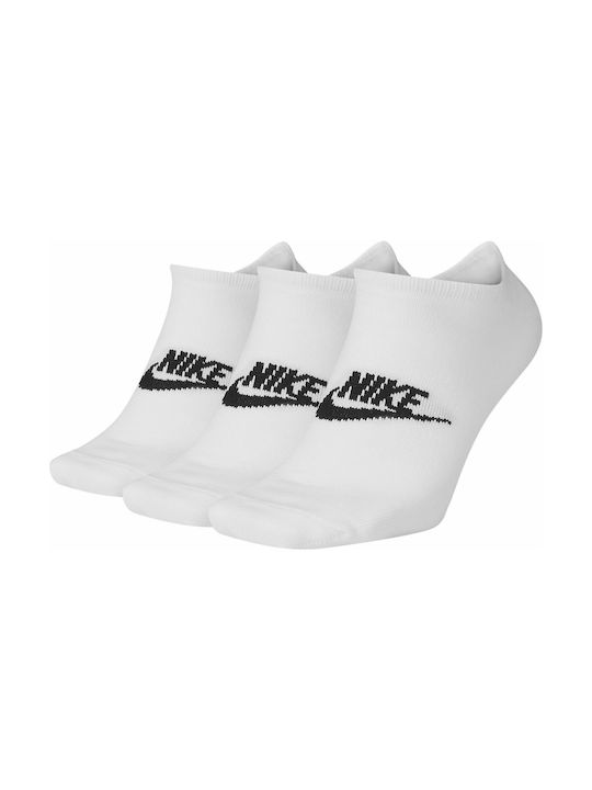 Nike Everyday Ess Αθλητικές Κάλτσες Λευκές 3 Ζεύγη