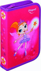 Maped Tatoo Fairy Federmäppchen Gefüllt Fuchsie