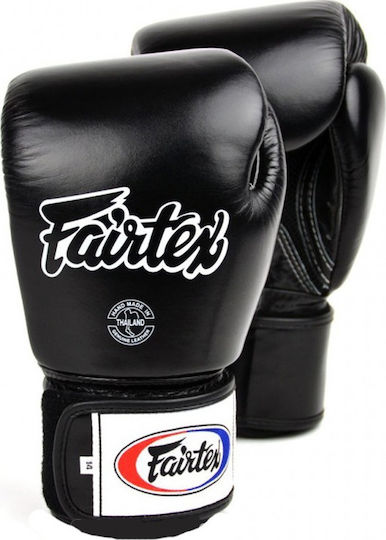 Fairtex BGV1 Γάντια Πυγμαχίας από Συνθετικό Δέρμα για Αγώνα Μαύρα