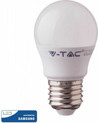 V-TAC VT-290 Λάμπα LED για Ντουί E27 και Σχήμα G45 Θερμό Λευκό 600lm