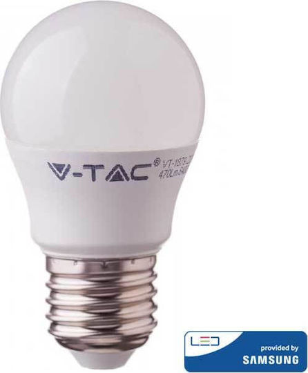 V-TAC VT-290 Bec LED 7W 81mm pentru Soclu E27 și Formă G45 Alb natural 600lm