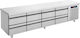 Bambas Frost PS 239 Commercial Refrigerator 500lt with 8 Drawers 0/+10°C L239xD70xH68cm