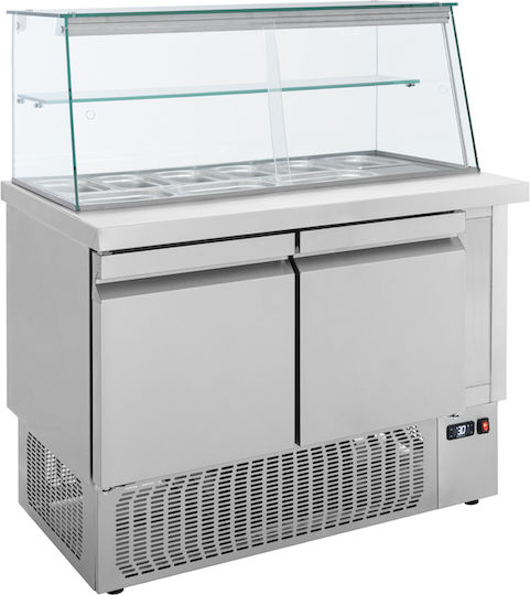 Bambas Frost Подова Витрина за Съхранение с Капацитет 9x1/4 GN 110x70x130см SM 110