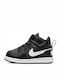 Court Borough Mid Pe Αθλητικά Παιδικά Παπούτσια με Σκρατς Black / White