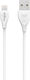 Regular USB to Lightning Cable Λευκό 1m (De-24i)