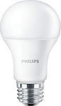 Philips LED Lampen für Fassung E27 und Form A60 Warmes Weiß 1055lm 1Stück