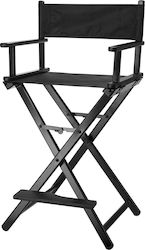 Eurostil Καρέκλα für Make-up Schwarz Black Aluminum Makeup Chair 06156/50