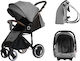 Just Baby Jole 2 in 1 2 in 1 Baby Stroller Suitable for Newborn Gray 13.47kg