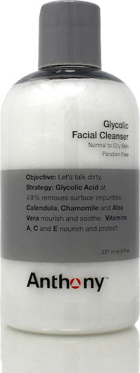 Anthony Glycolic Facial Cleanser Течност Почистване Лице за Акнетични Кожи 237мл