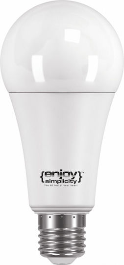 Elvhx Λάμπα LED 20W 70mm για Ντουί E27 και Σχήμα A60 Ψυχρό Λευκό 2452lm