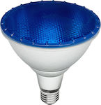 Spot Light Λάμπα LED για Ντουί E27 και Σχήμα PAR38 Μπλε 720lm