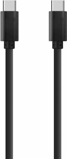 USB 2.0 Cable USB-C male - USB-C Μαύρο 1m 14965