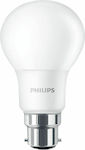 Philips LED Lampen für Fassung B22 und Form A60 Warmes Weiß 806lm 1Stück