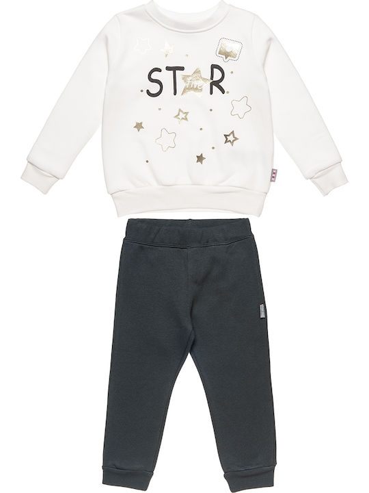 Alouette Kids Sweatpants Set Ecru 2pcs Five Star