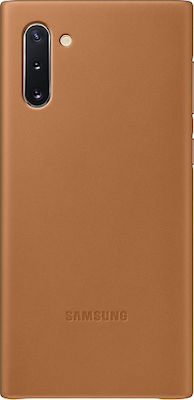 Samsung Leather Cover Umschlag Rückseite Leder Braun (Galaxy Note 10) EF-VN970LAEGWW