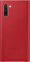 Samsung Leather Cover Κόκκινη (Galaxy Note 10)