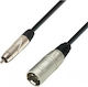Prostage Kabel XLR-Stecker - RCA-Stecker Schwarz 15m BRCM-15