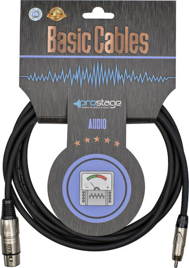 Prostage Cable XLR female - RCA male 2m (BRCF-02)