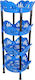 Margarita Kitchen Rack Plastic 4 Tiers Blue 38.5x38.5x91cm