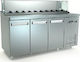 Inox Dobros Охлаждаща Витрина с Капацитет 10x1/4 ГН 180x70x126см