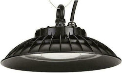 Eurolamp Commercial Bell LED Light 50W Natural White 6000lm with Built-in LED Black Ø25cm