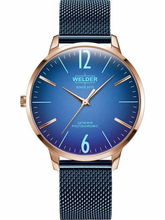 Welder Slim Ρολόι Μπαταρίας με Μεταλλικό Μπρασελέ