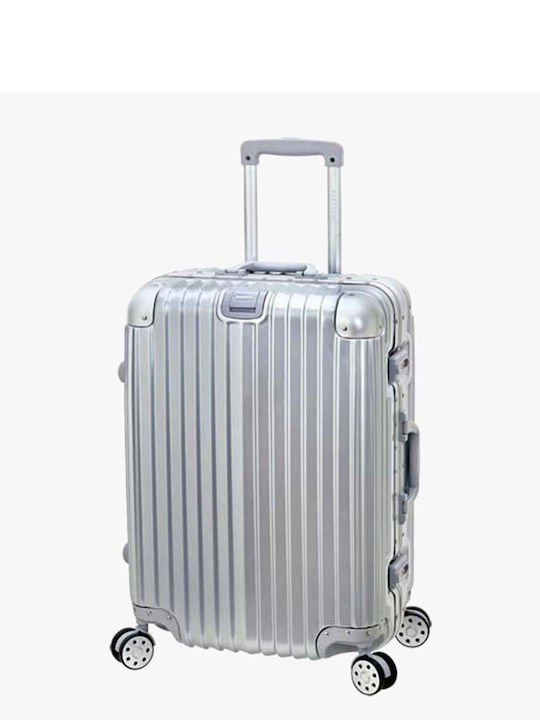 Bartuggi 721-01 Medium Travel Suitcase Hard Silver with 4 Wheels Height 67.5cm 721-01.60-silver