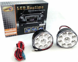 Waterproof LED Daytime Running Lamps Universal 12V 18W 2pcs