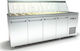 Inox Dobros Floor Refrigerated Display Case with Capacity 20x1/4 GN 225x70x126cm