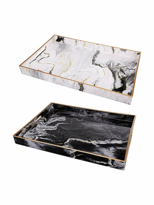 Artekko Tavă Decorativă Lemn Tucan Set Două Piese Pp Dreptunghiulară 48x35x4.3cm 2buc