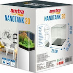 Croci Amtra Nanotank 20 Fish Aquarium Capacity 18lt with 25x25x30cm.