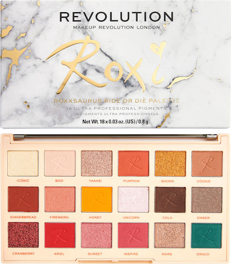 Revolution Beauty Roxxsaurus Mehrfarbige Lidschatten Palette in Gepresster Form 14.4g