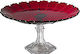 Mario Luca Giusti Ninfea Rossa Cake Stand Red