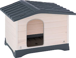 Ferplast Dog Lodge 90 Căsuță pentru Câine Lemn Alb 88x72x66cm FC000535