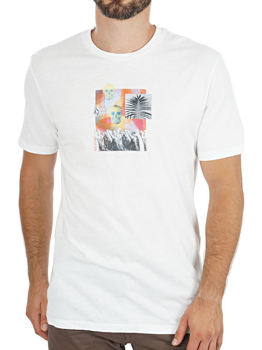 Volcom Command T-shirt Bărbătesc cu Mânecă Scurtă Alb
