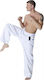 HTKS Kickboxing Pants Bărbați Pantaloni Kickboxing Alb