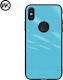 WK WK Azure Stone Macaroon Series Umschlag Rückseite Kunststoff Hellblau für iPhone 8/7 Plus
