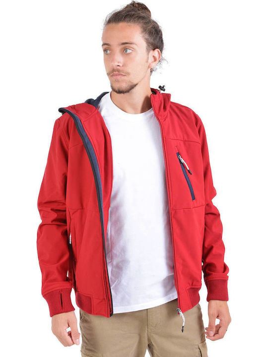 Jacke Bomber Wasserdicht und Winddicht Rot
